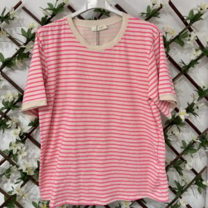 Camiseta Rayas Fucsia