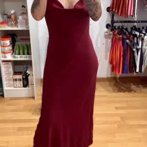 Vestido Largo Burdeos